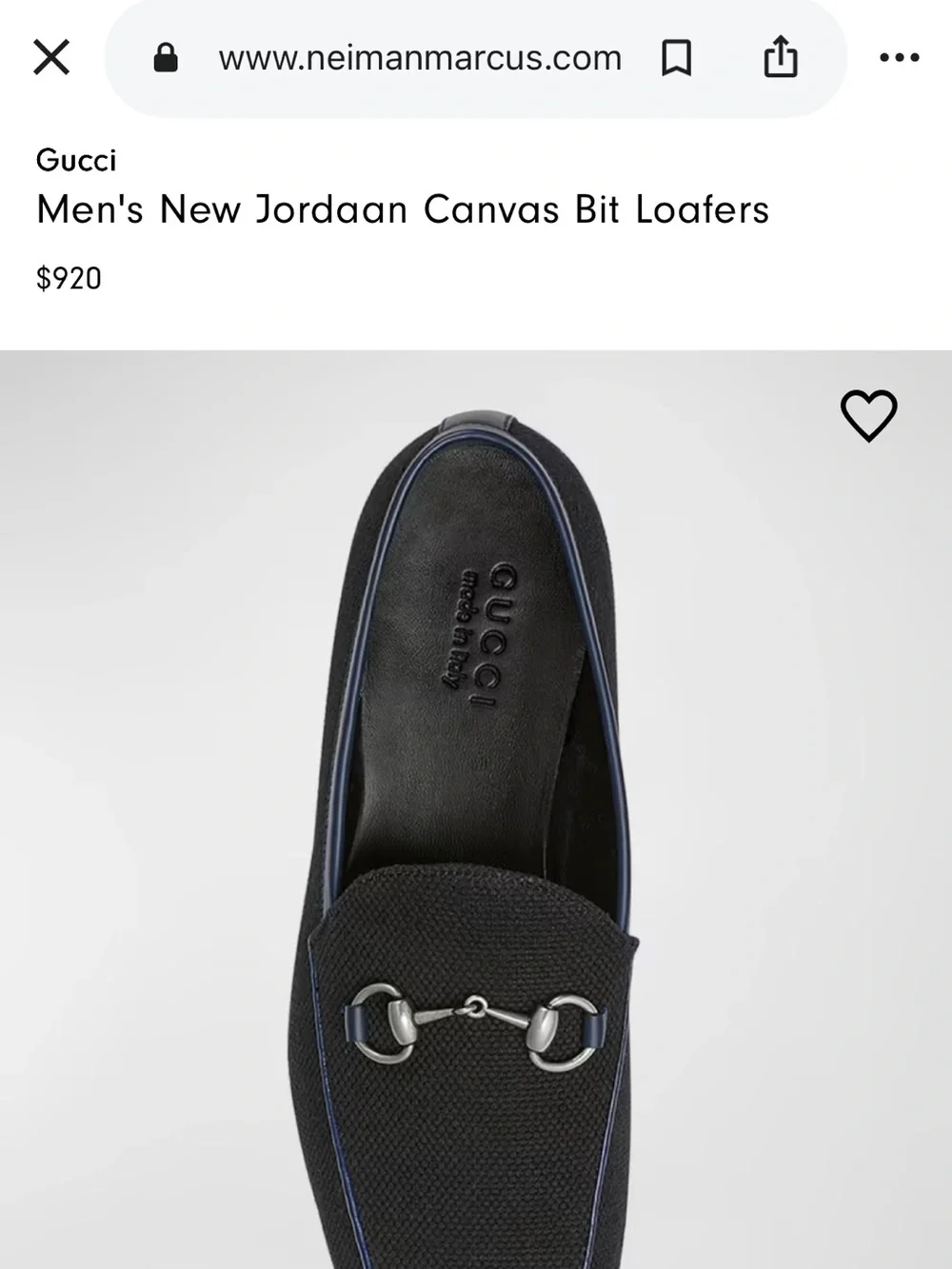 Men's New Jordaan Canvas Bit Loafers